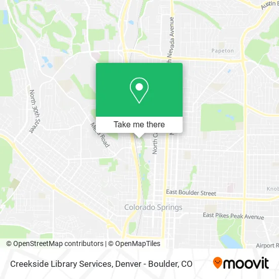 Creekside Library Services map