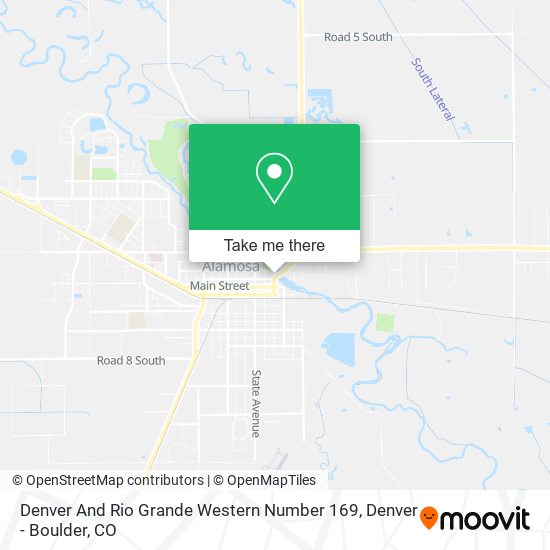 Denver And Rio Grande Western Number 169 map