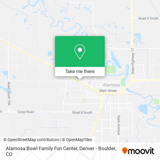 Alamosa Bowl Family Fun Center map
