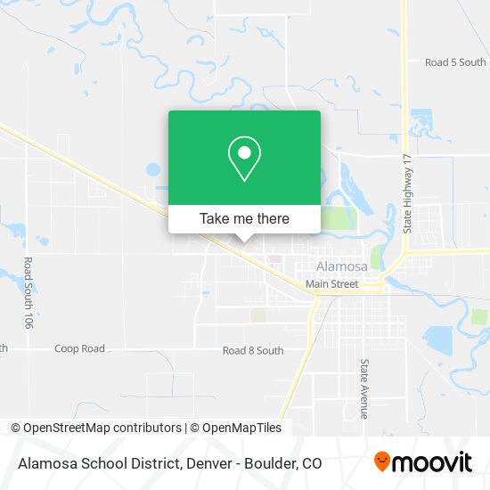 Alamosa School District map