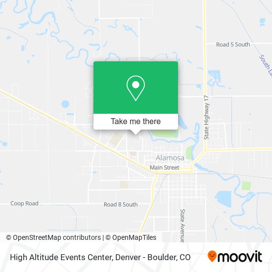 Mapa de High Altitude Events Center