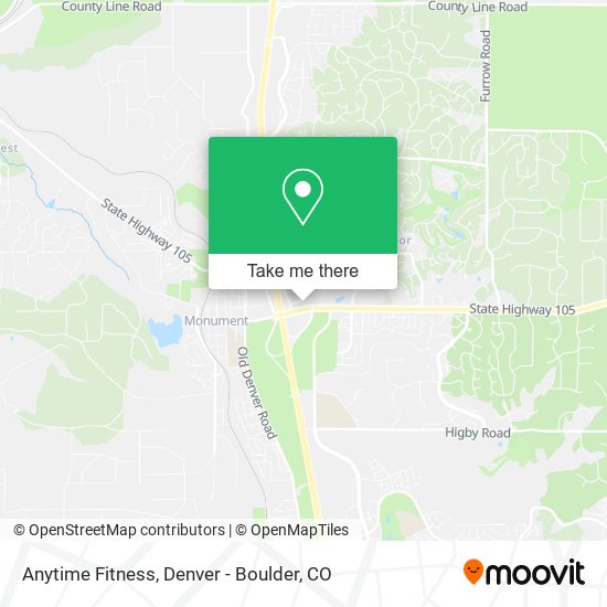 Mapa de Anytime Fitness