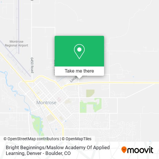 Mapa de Bright Beginnings / Maslow Academy Of Applied Learning