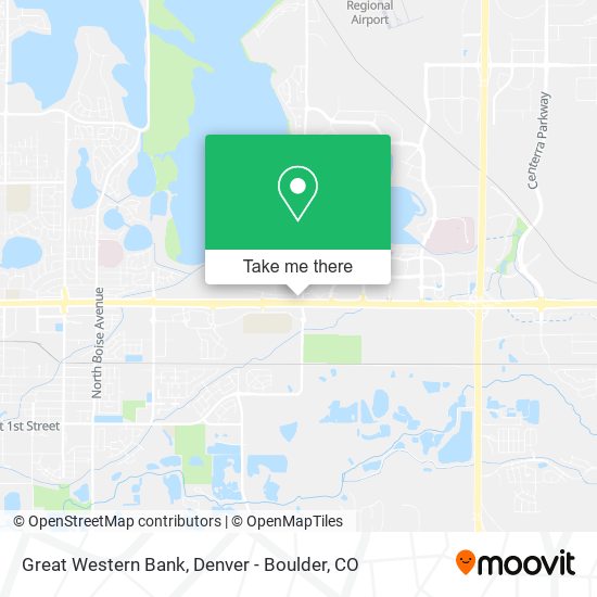 Great Western Bank map