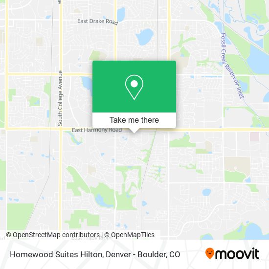 Homewood Suites Hilton map