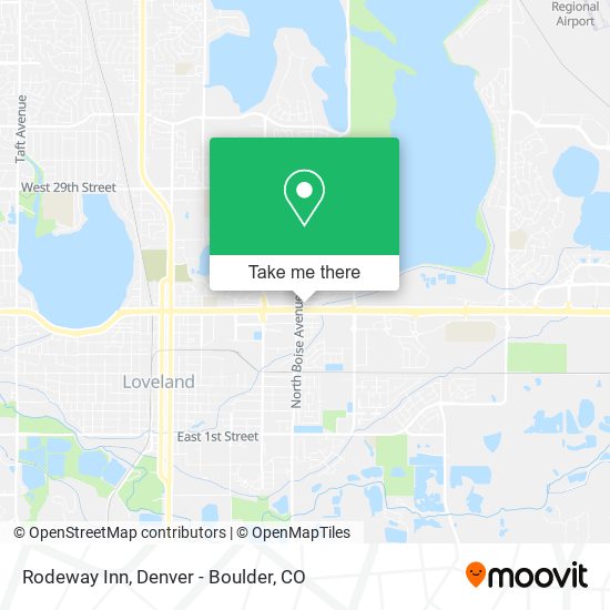 Mapa de Rodeway Inn