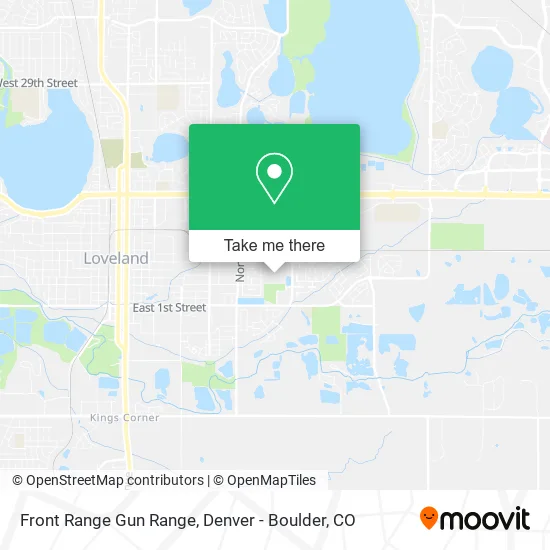 Front Range Gun Range map