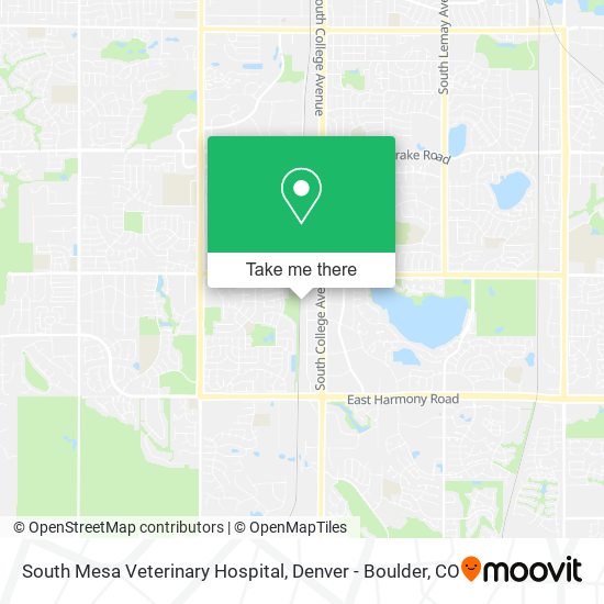 South Mesa Veterinary Hospital map