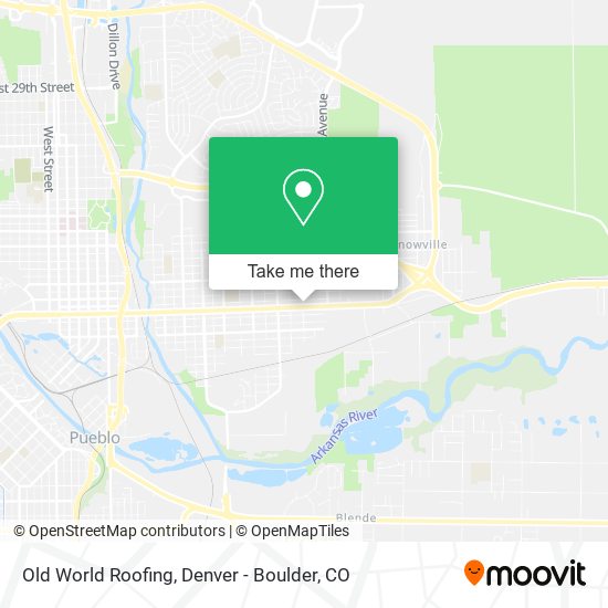 Old World Roofing map