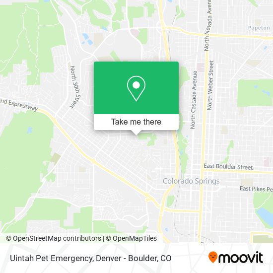 Mapa de Uintah Pet Emergency