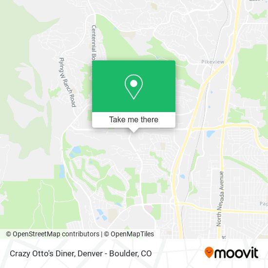Crazy Otto's Diner map
