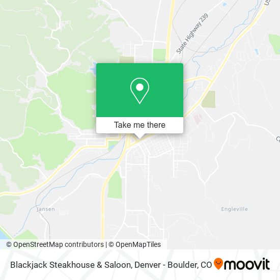 Mapa de Blackjack Steakhouse & Saloon