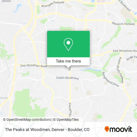Mapa de The Peaks at Woodmen