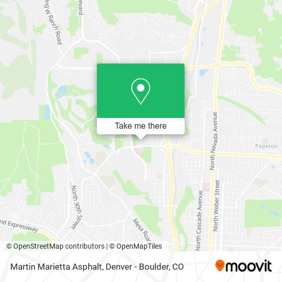 Martin Marietta Asphalt map