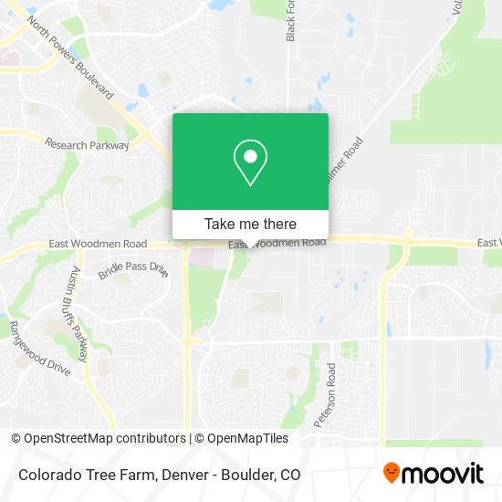 Colorado Tree Farm map