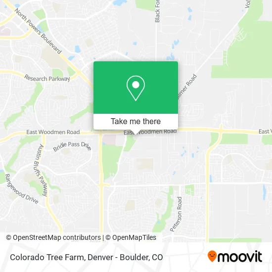 Colorado Tree Farm map