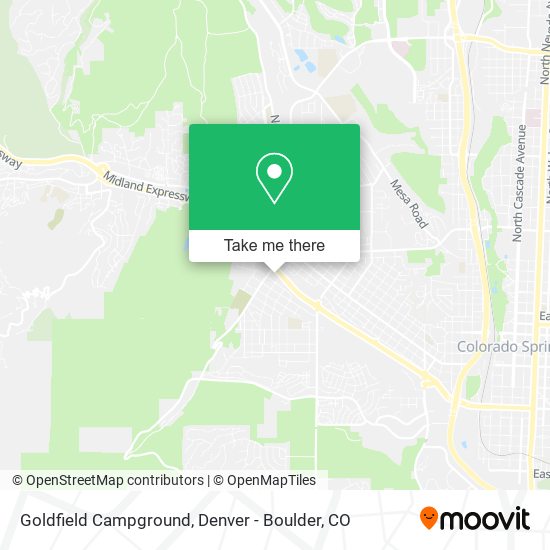 Mapa de Goldfield Campground
