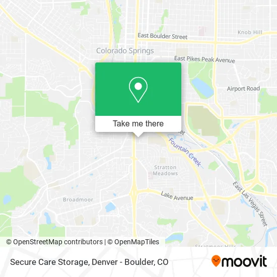 Secure Care Storage map