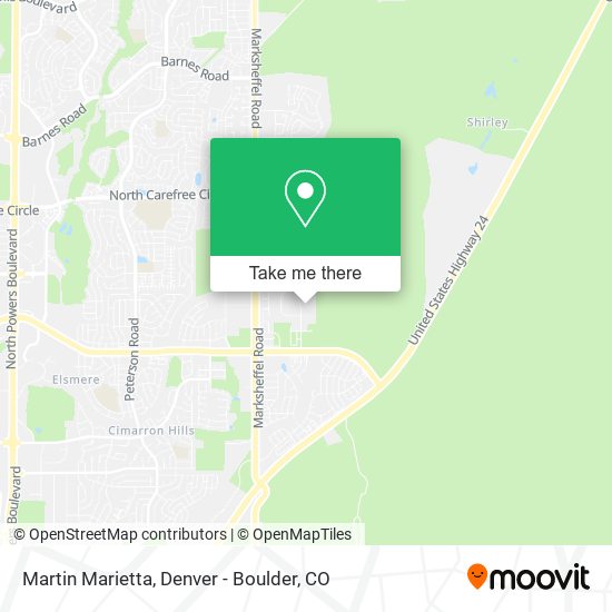 Martin Marietta map