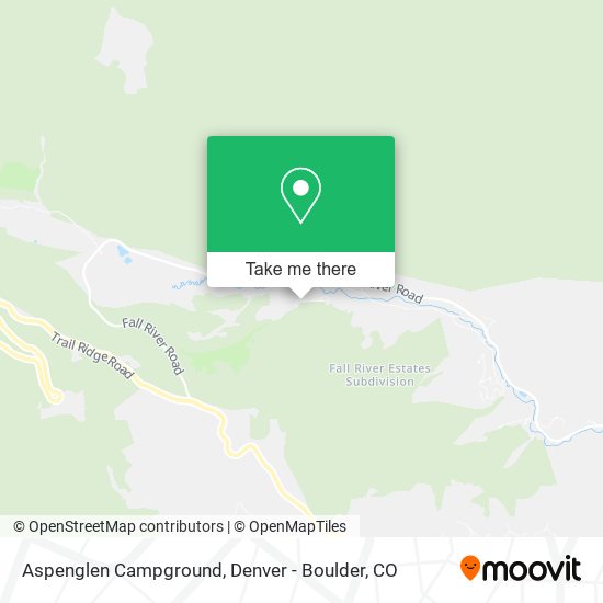 Aspenglen Campground map
