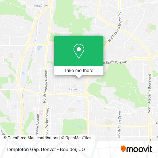 Mapa de Templeton Gap