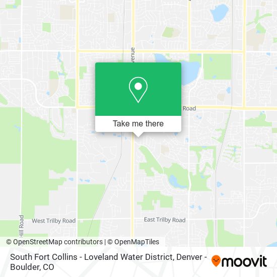 Mapa de South Fort Collins - Loveland Water District