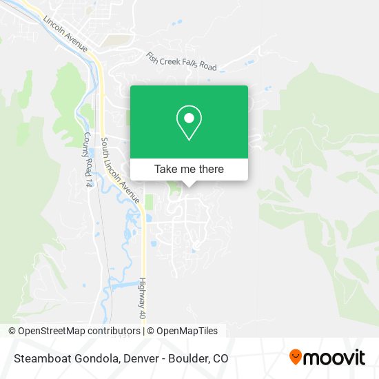 Steamboat Gondola map