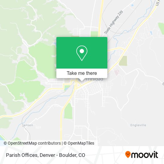 Parish Offices map