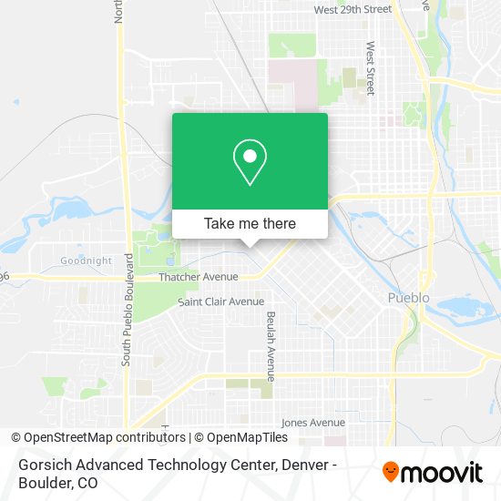 Mapa de Gorsich Advanced Technology Center