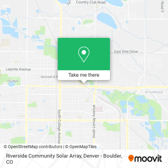 Riverside Community Solar Array map