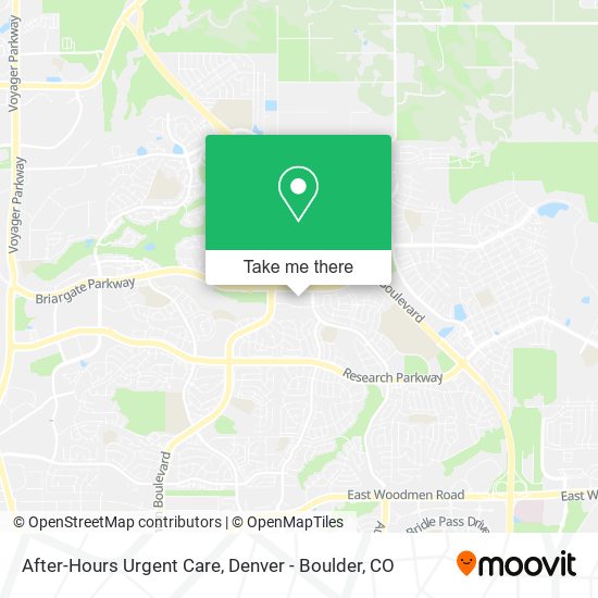 After-Hours Urgent Care map