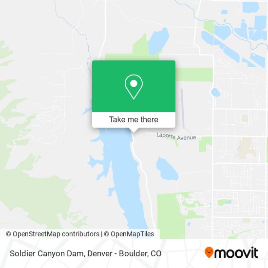 Soldier Canyon Dam map