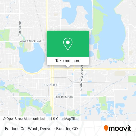 Fairlane Car Wash map