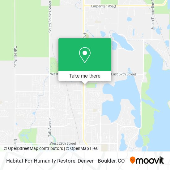 Habitat For Humanity Restore map