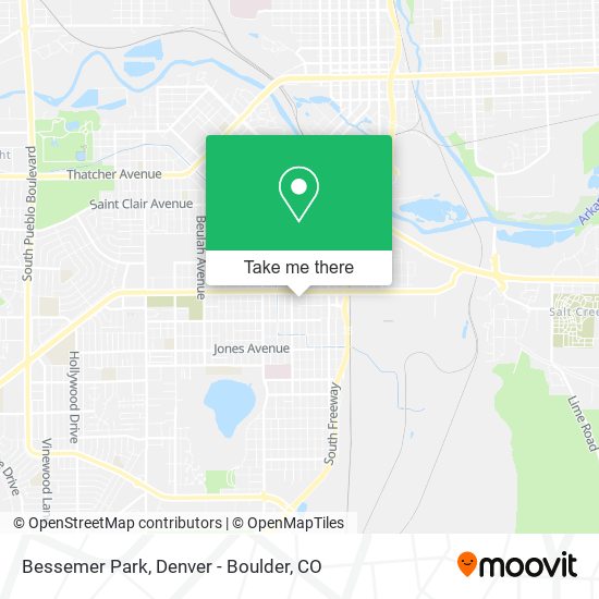 Bessemer Park map