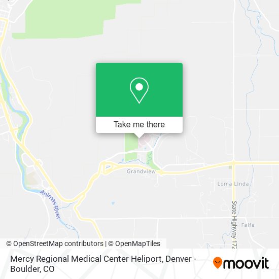 Mapa de Mercy Regional Medical Center Heliport