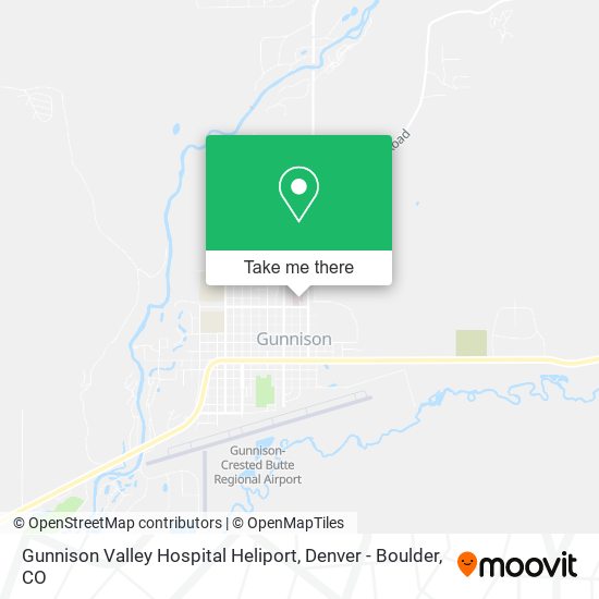 Mapa de Gunnison Valley Hospital Heliport