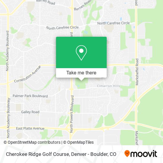 Cherokee Ridge Golf Course map