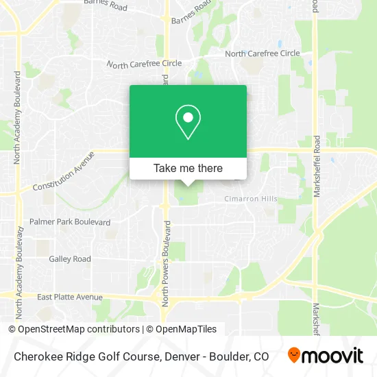 Cherokee Ridge Golf Course map