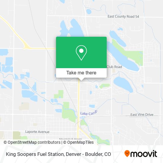 Mapa de King Soopers Fuel Station