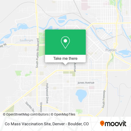 Co Mass Vaccination Site map