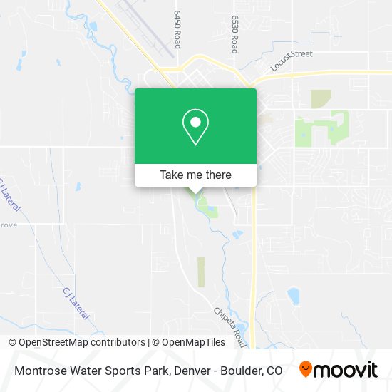 Montrose Water Sports Park map