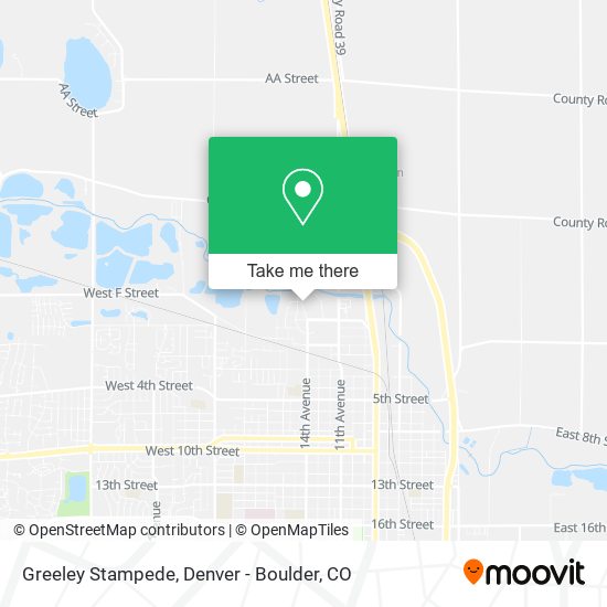 Greeley Stampede map