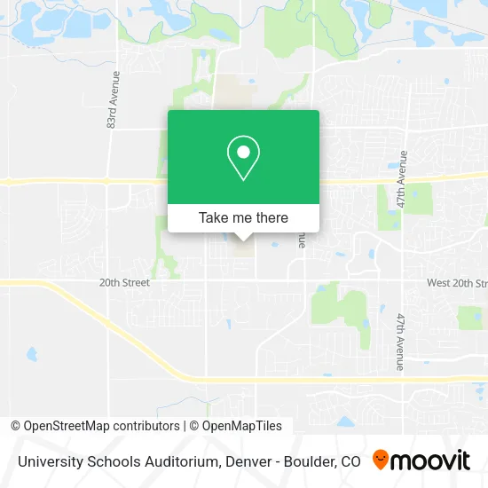 University Schools Auditorium map