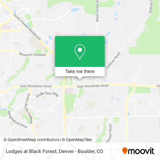 Lodges at Black Forest map