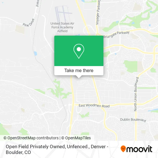 Open Field Privately Owned, Unfenced. map