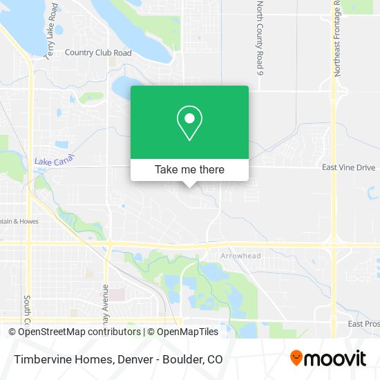 Mapa de Timbervine Homes
