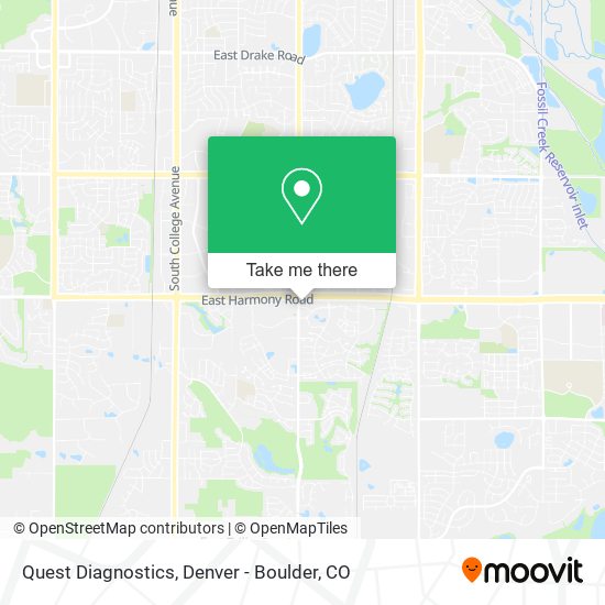Quest Diagnostics map