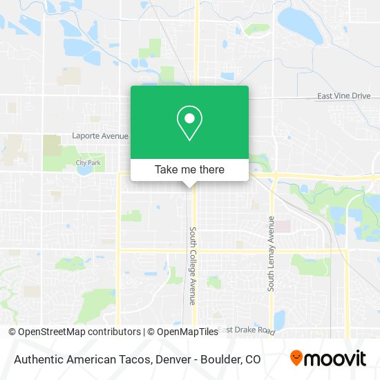 Authentic American Tacos map