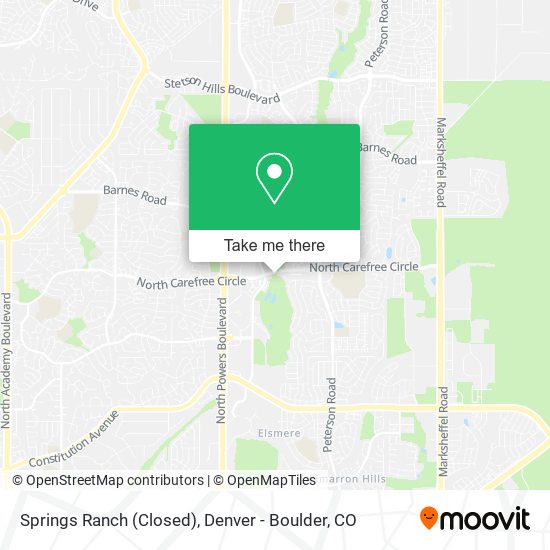 Mapa de Springs Ranch (Closed)